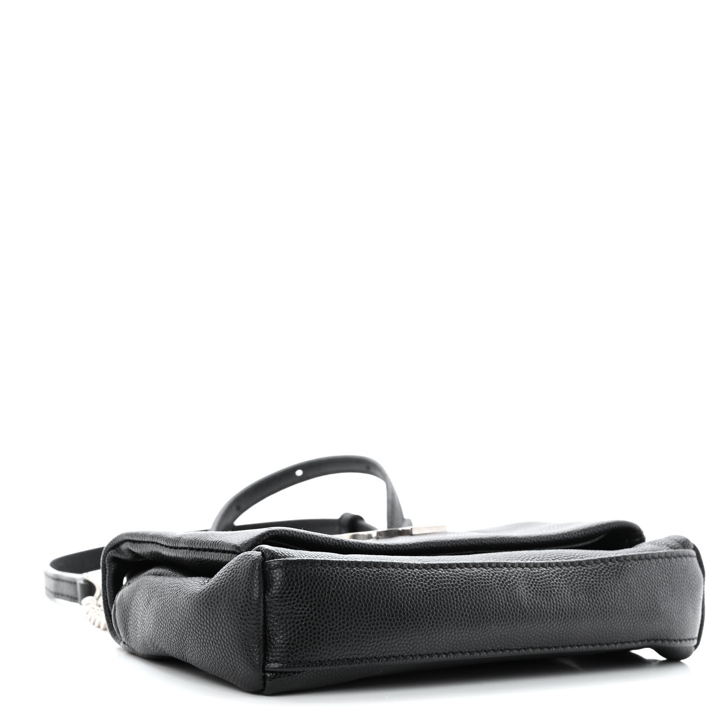 Saint Laurent Grain De Poudre Monogram Toy West Hollywood Fold-Over Bag Black 4 of 9