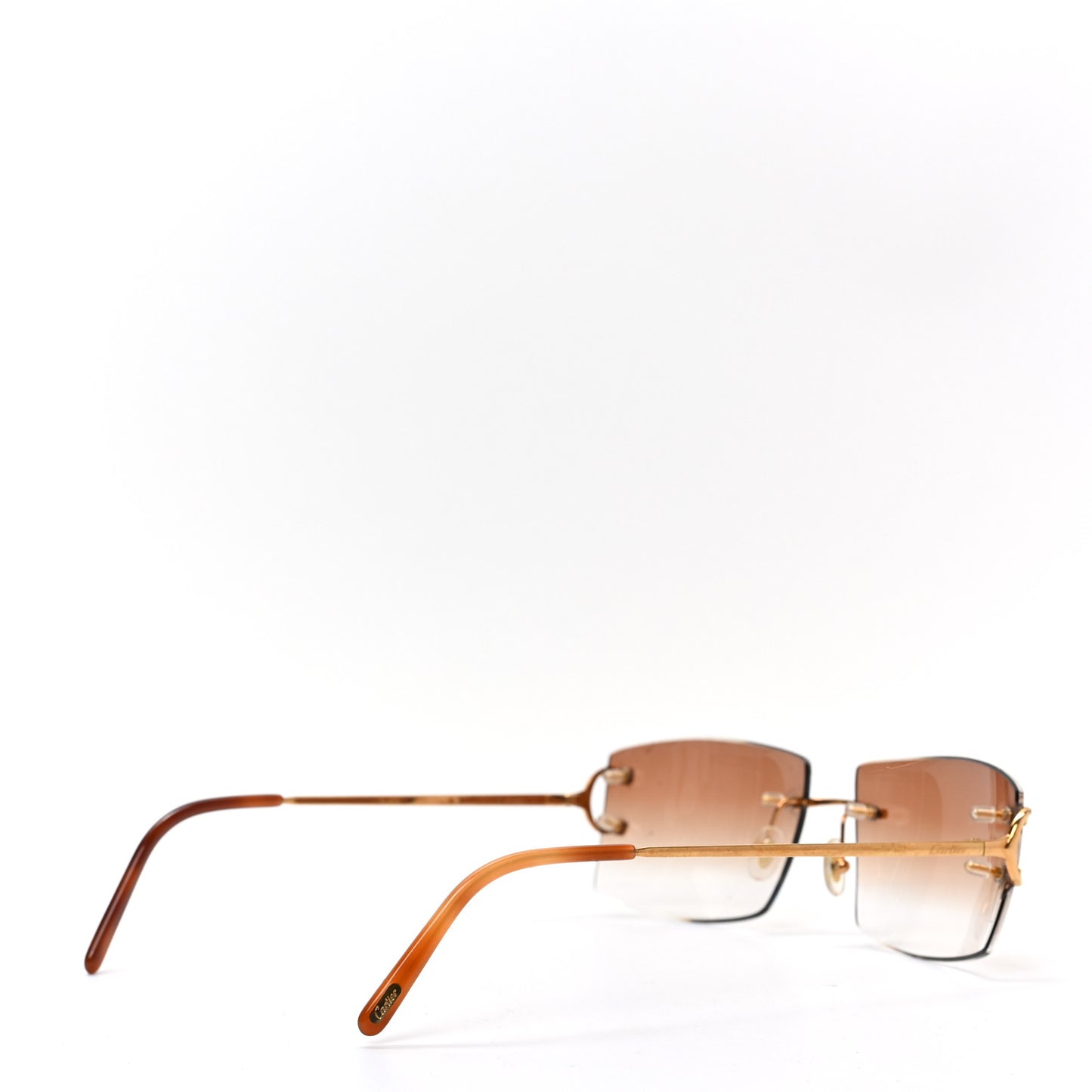 Signature C De Cartier Sunglasses Havana Brown