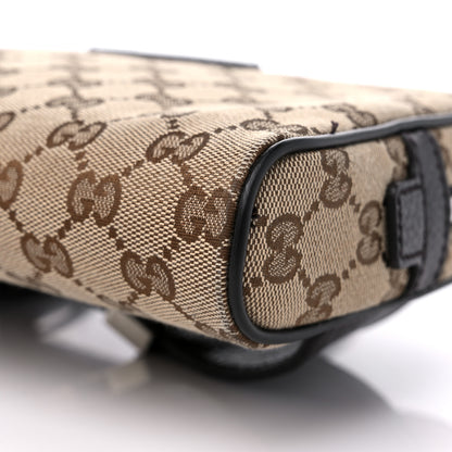 Gucci Monogram Dollar Calfskin Belt Bag Beige Ebony Testa di Moro Marrone Scuro 9 of 15