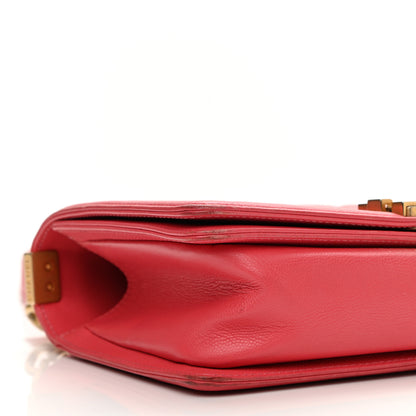 Chanel Caviar Quilted Medium Boy Flap Light Red 9 of 13