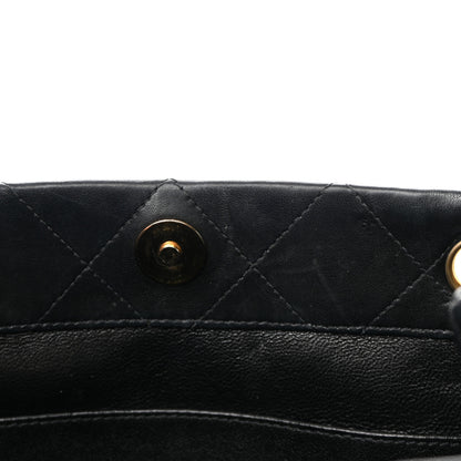 Chanel Lambskin Quilted Shopping Tote Black 10 of 16
