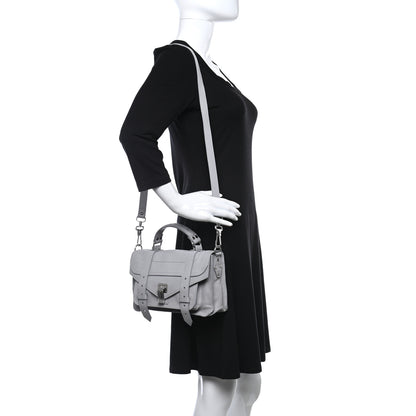 Proenza Schouler Lambskin Tiny PS1 Satchel Fog 2 of 8