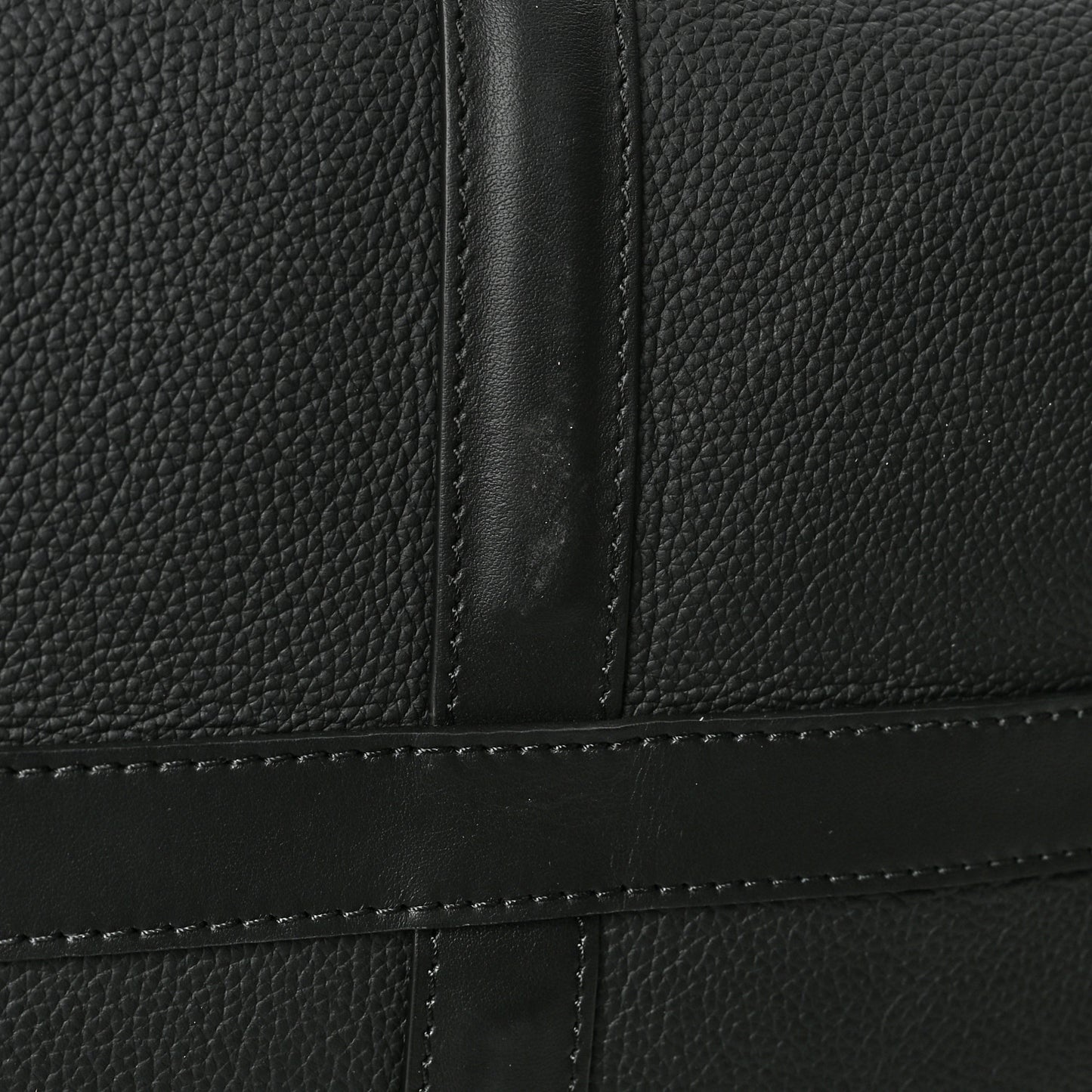 Grained Calfskin Aerogram Keepall Bandouliere 40 Black