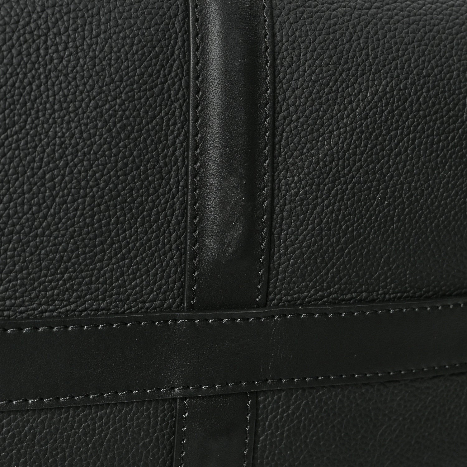 Louis Vuitton Grained Calfskin Aerogram Keepall Bandouliere 40 Black 6 of 6