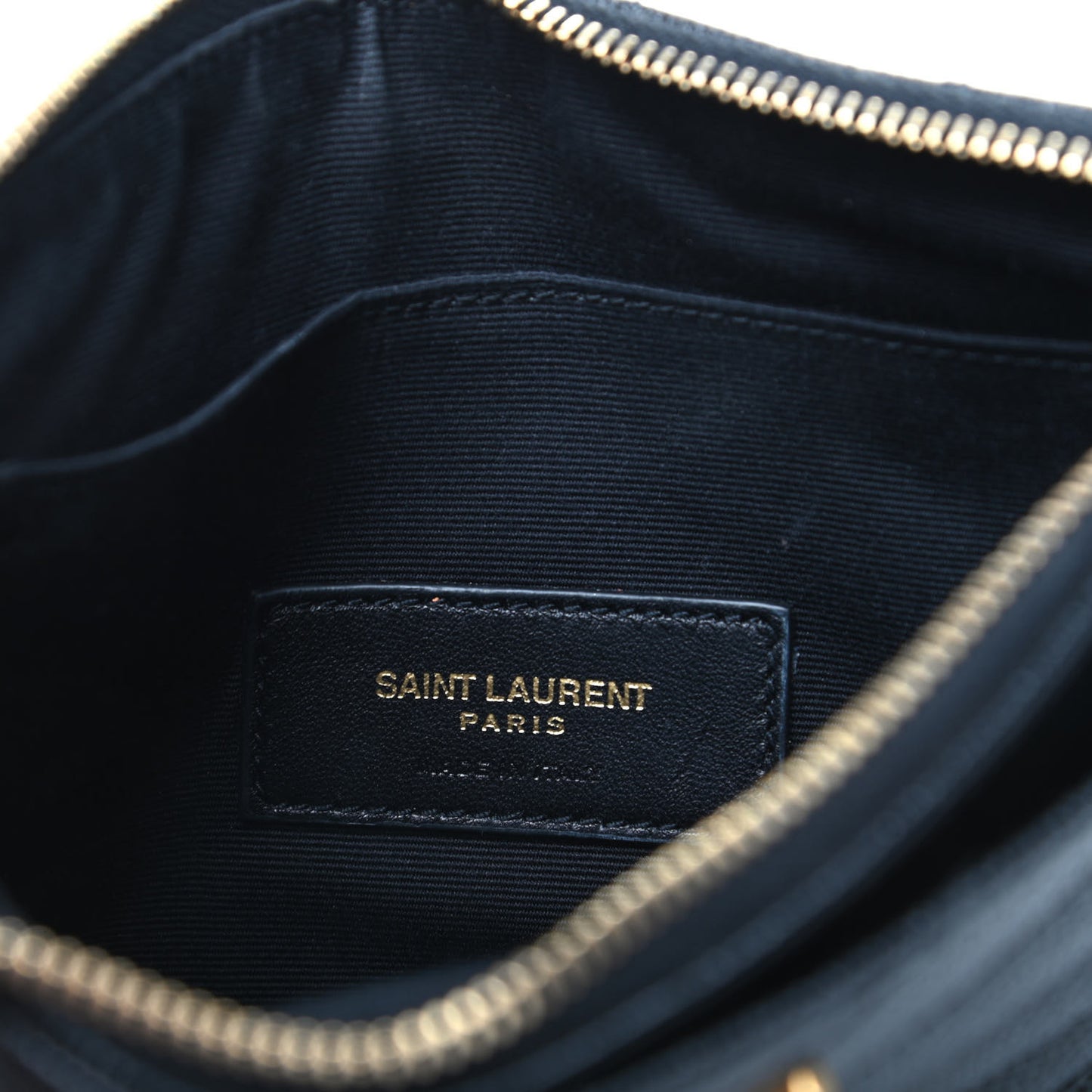 Grain De Poudre Chevron Monogram Bill Pouch Black