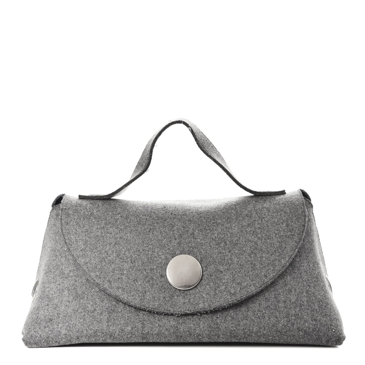 Wool Felt Flap Bag Grey