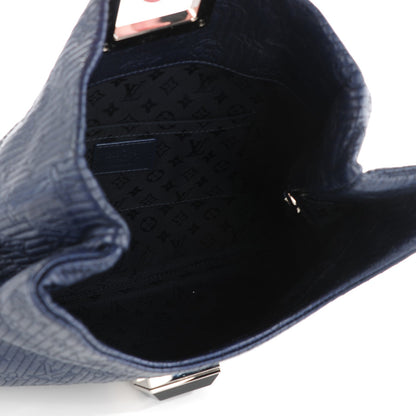Louis Vuitton Calfskin Quilted Monogram Altair Clutch Navy 5 of 8