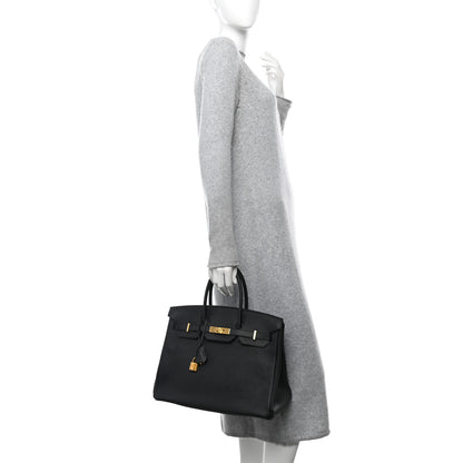 Hermes Togo Birkin 35 Black 2 of 17