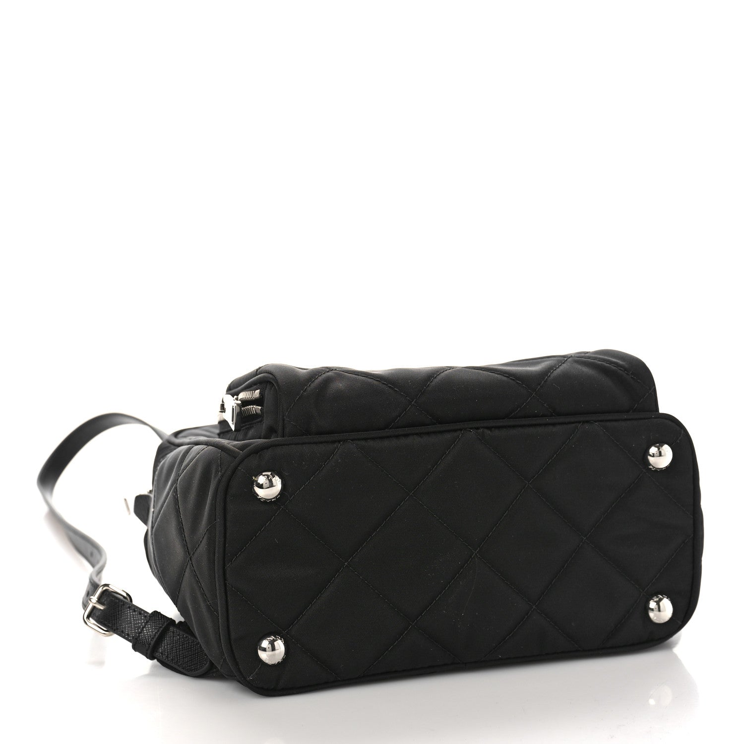 Prada Nylon Tessuto Impuntu Quilted Backpack Black 4 of 8