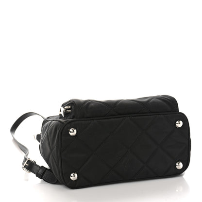 Prada Nylon Tessuto Impuntu Quilted Backpack Black 4 of 8