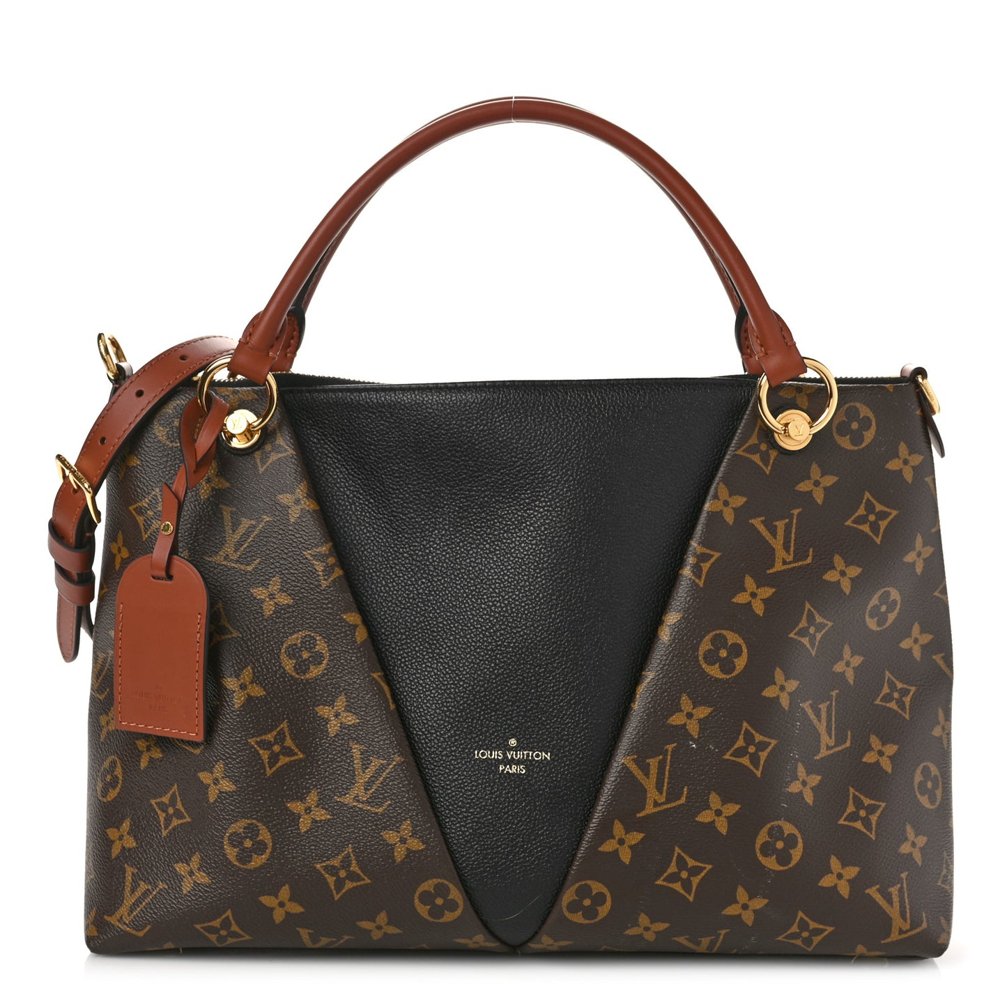 Monogram V Tote MM Black