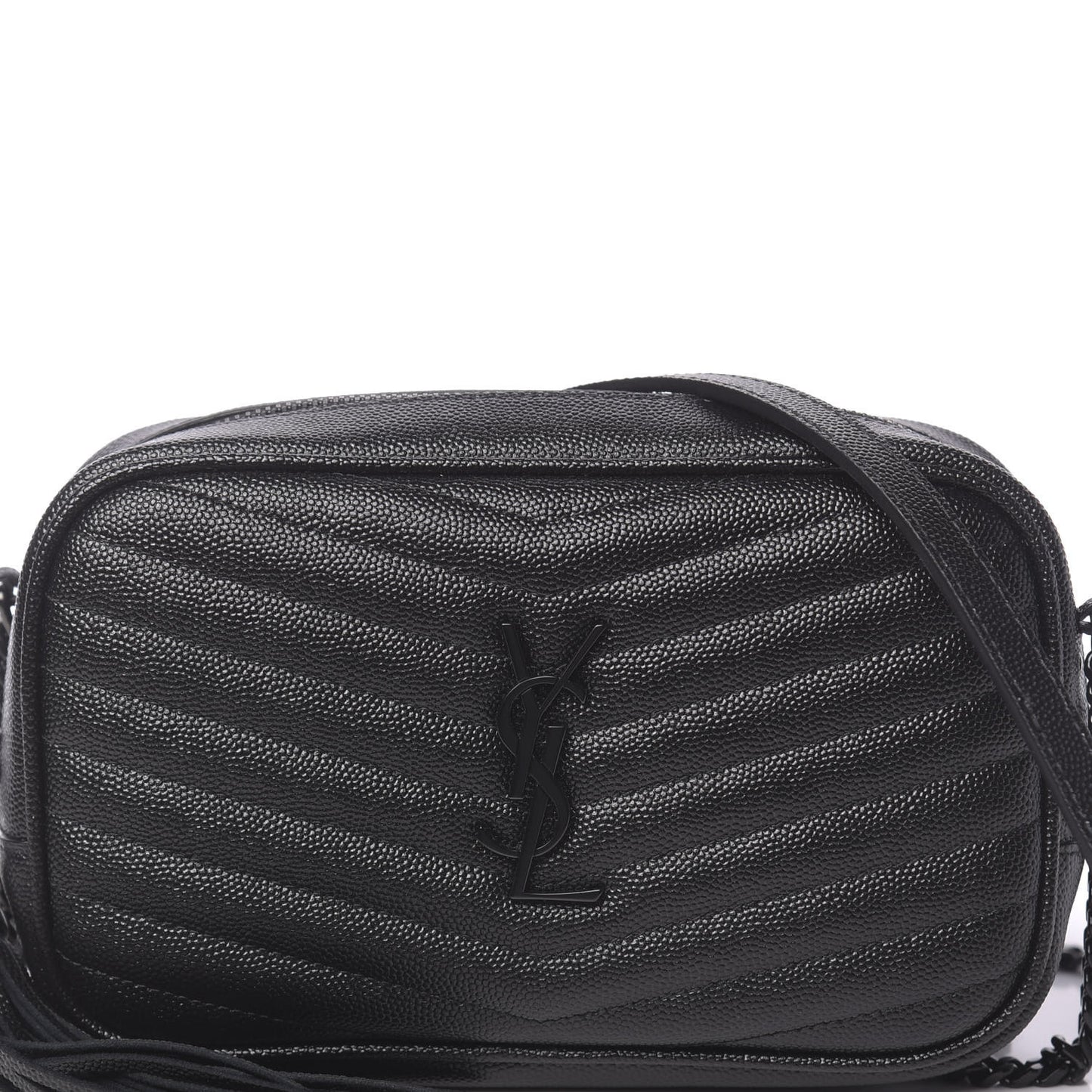 Grain De Poudre Matelasse Monogram Mini Lou Camera Bag Black