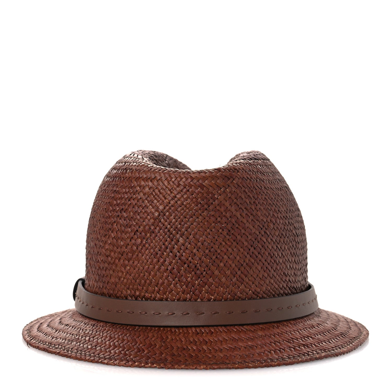 Gucci Straw Fedora Hat M New Oak 6 of 9