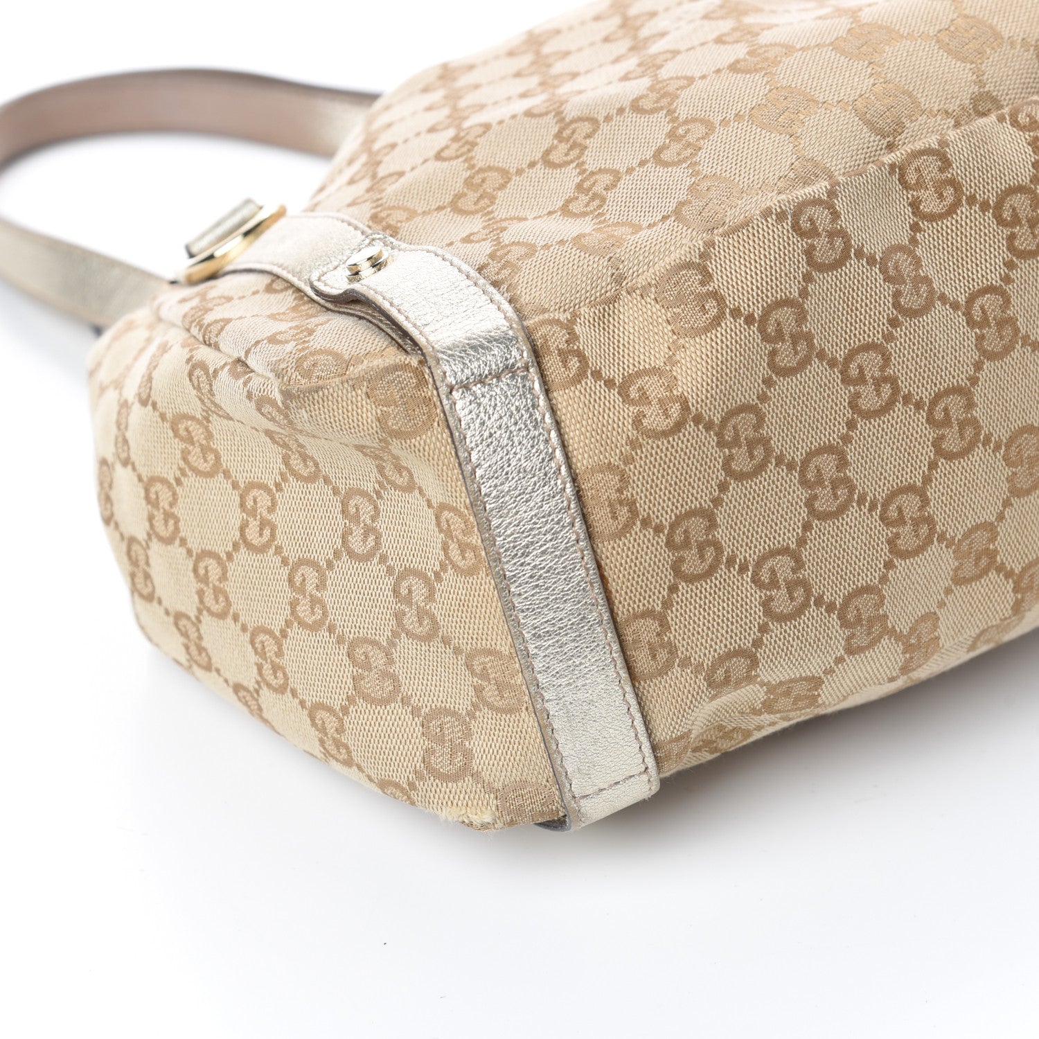Gucci Monogram Medium Abbey Shoulder Bag Gold 10 of 10