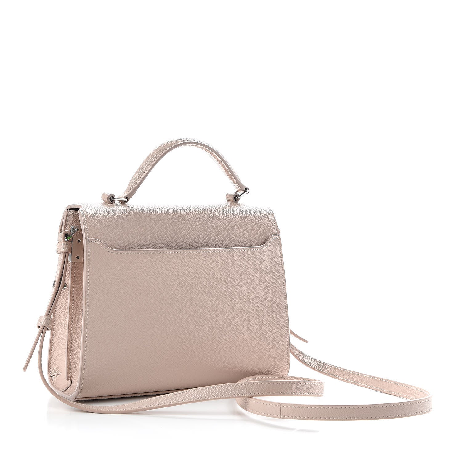 Saint Laurent Grain de Poudre Mini Classic Monogram Cassandra Top Handle Marble Pink 2 of 8