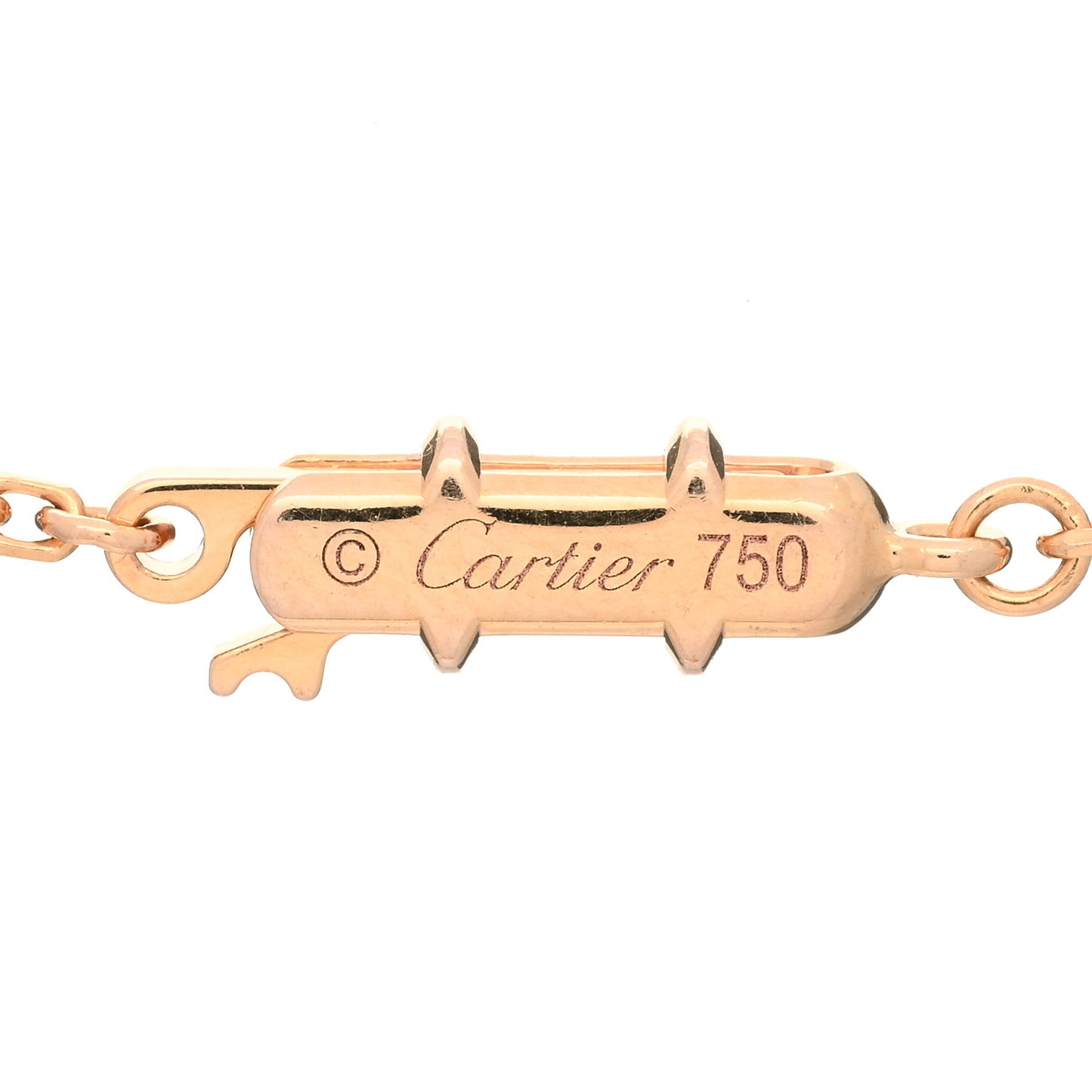 18K Pink Gold Medium Hearts and Symbols Necklace