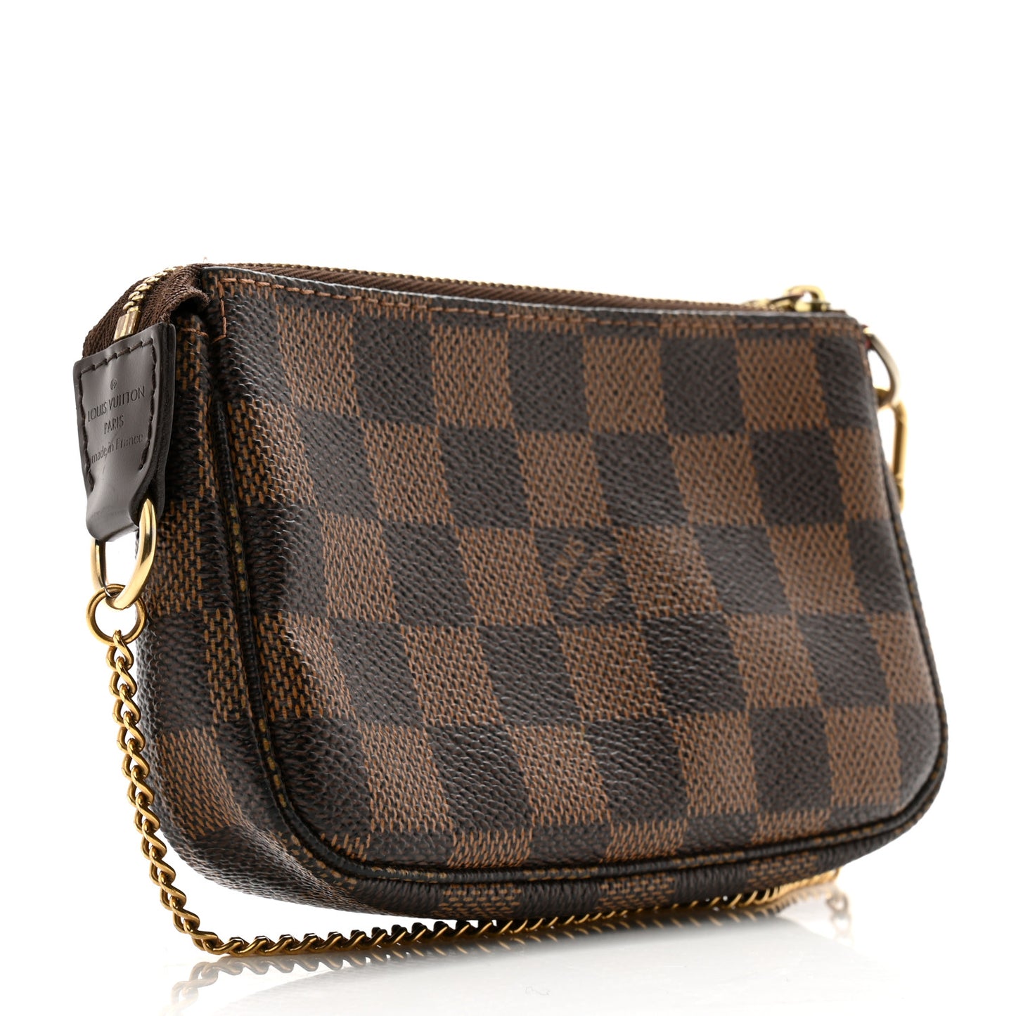 Damier Ebene Complice Trunks and Bags Mini Pochette Accessories Red