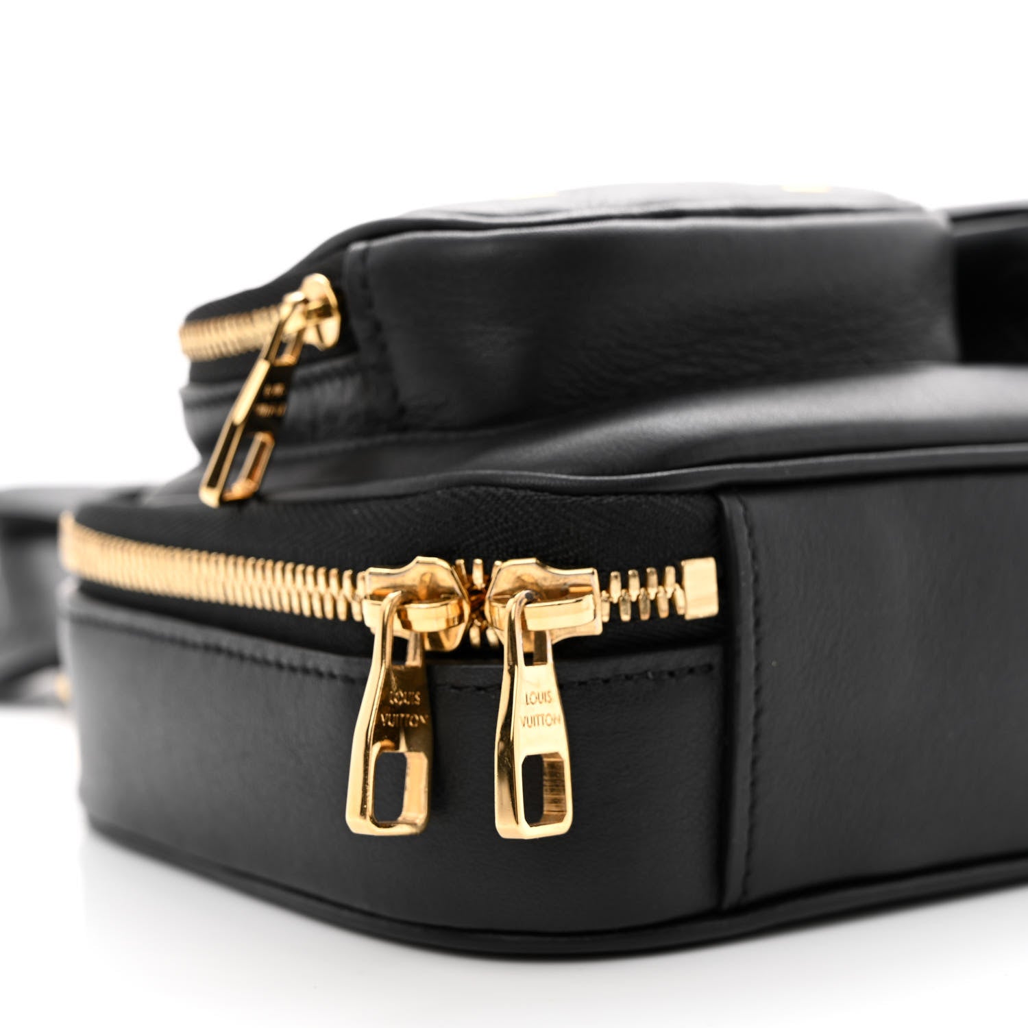 Louis Vuitton Calfskin Monogram Embossed Utility Crossbody Black 9 of 10