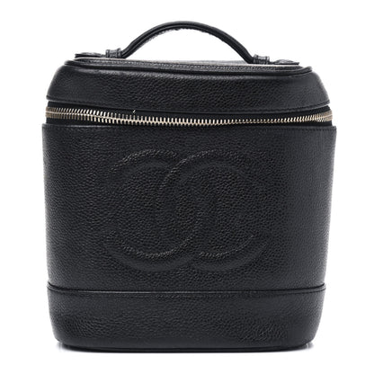 Chanel Caviar Cosmetic Vanity Bag Black 1 of 5