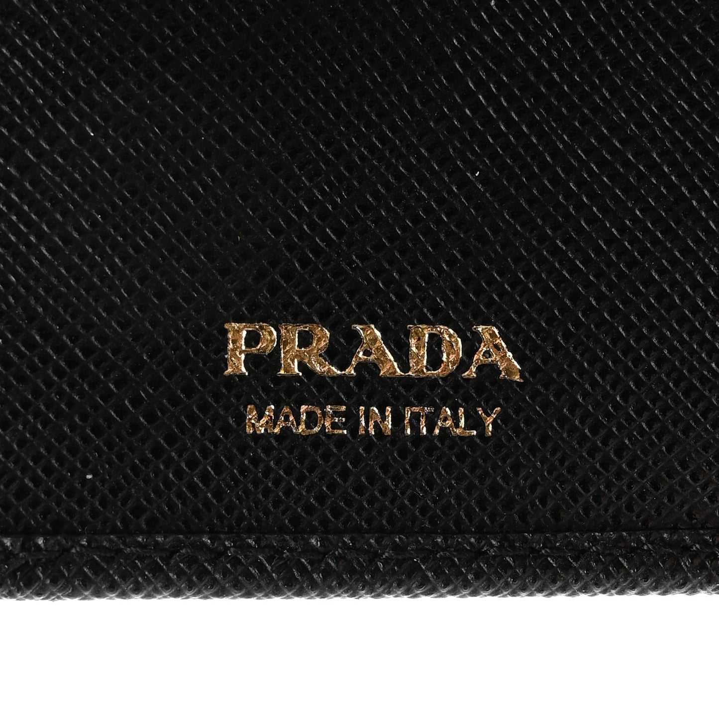 Saffiano Metal Compact Wallet Black