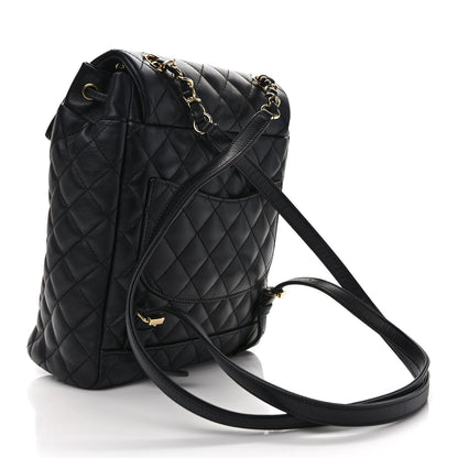 Chanel Lambskin Quilted Small Urban Spirit Backpack Black 3 of 10