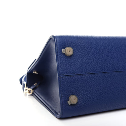 Christian Dior Bullcalf Medium Diorever Flap Navy 8 of 10