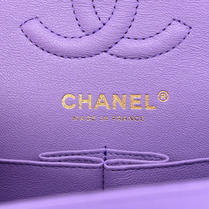 Chanel Caviar Quilted Small Double Flap Purple 6 of 11