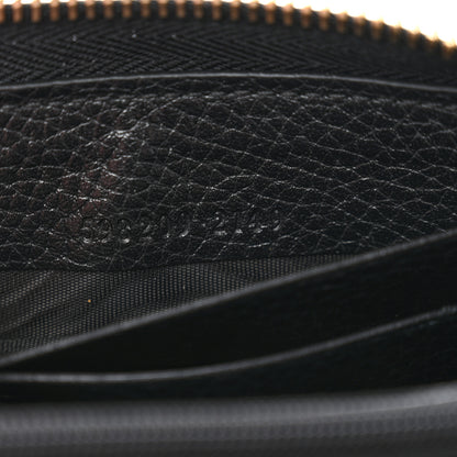 Gucci Pebbled Calfskin Small Soho Zip Around Wallet Black 7 of 11
