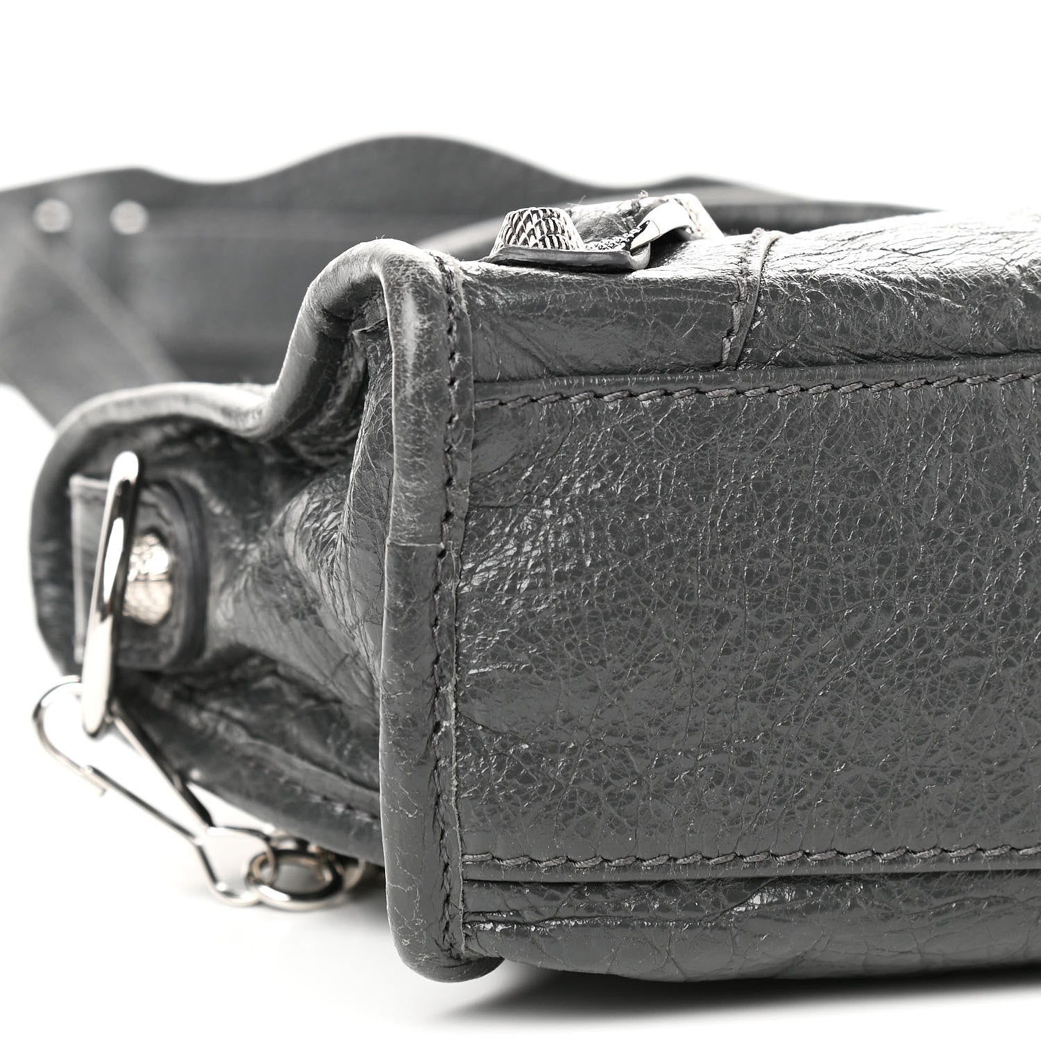 Balenciaga Agneau Giant 12 Silver Hardware Mini City Gris Fossile Anthracite 8 of 10
