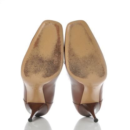 Gucci Calfskin Bamboo Tassel Lifford Pumps 9 Cuir 7 of 13