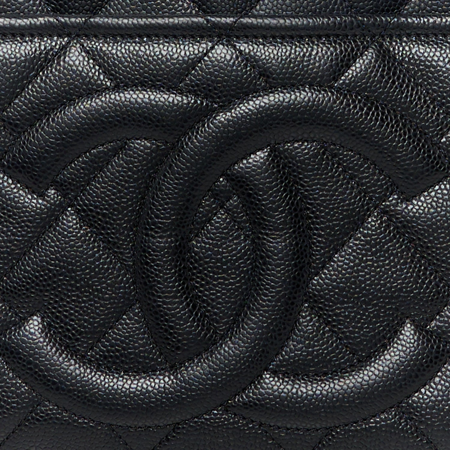 Chanel Caviar Quilted CC Timeless Soft Tote Black 8 of 10