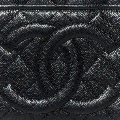 Chanel Caviar Quilted CC Timeless Soft Tote Black 8 of 10