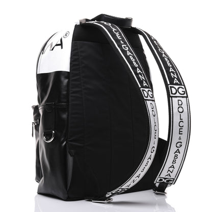 Dolce & Gabbana Calfskin Coated Canvas Vulcano Backpack Black 2 of 20