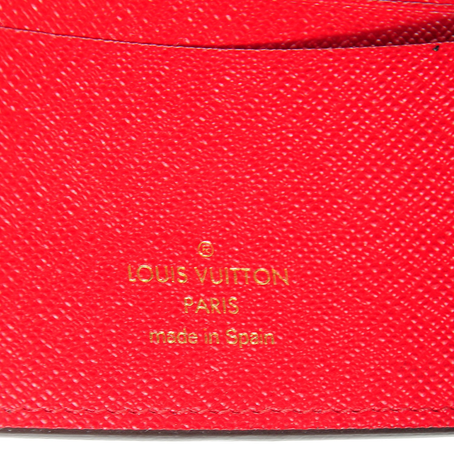Louis Vuitton Damier Ebene Insolite Wallet Red 6 of 6