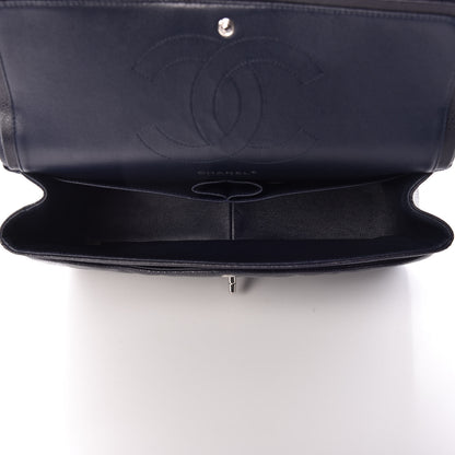 Chanel Caviar Quilted Jumbo Double Flap Navy Blue 5 of 9