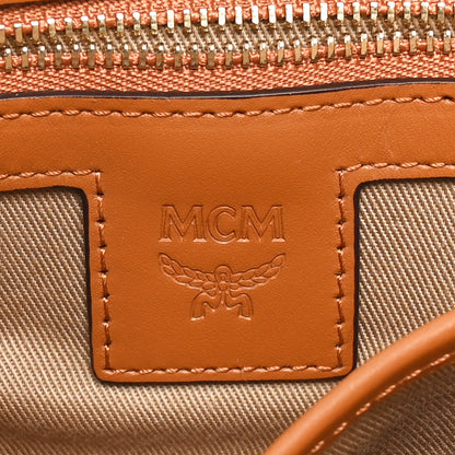 MCM Visetos Original Medium Pouch Cognac 6 of 10