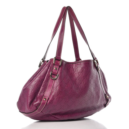 Gucci Guccissima Medium Abbey Shoulder Bag Purple 3 of 9