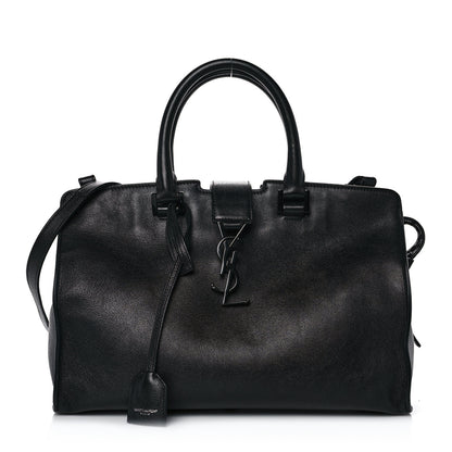 Saint Laurent Calfskin Small Monogram Cabas Black 1 of 12