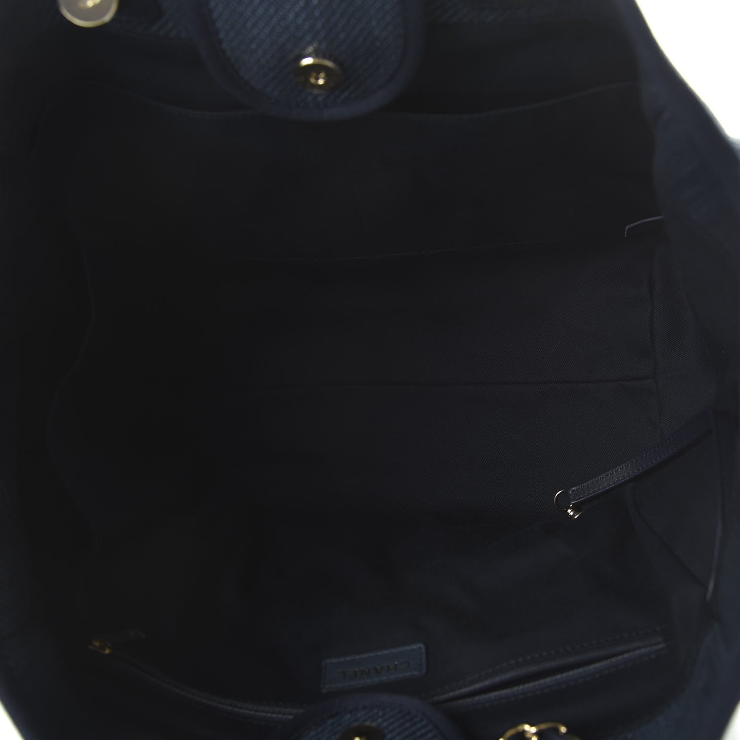 Chanel Denim Medium Deauville Tote Dark Blue 5 of 10