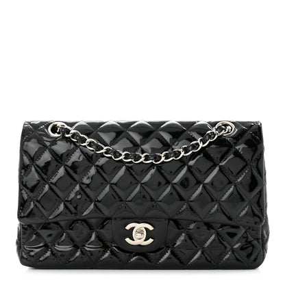 Chanel Patent Quilted Medium Double Flap Black 1 of 12