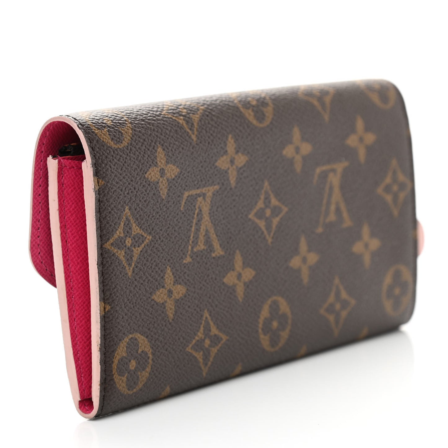 Monogram Bloom Flower Emilie Wallet Fuchsia