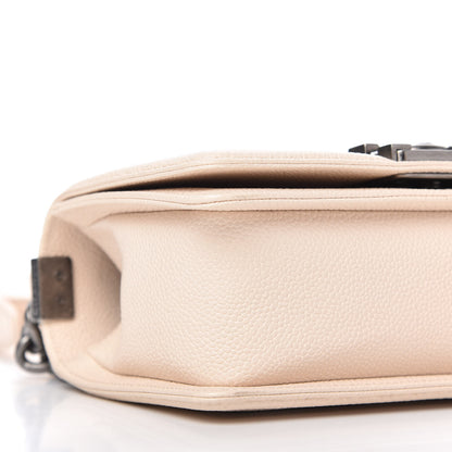 Chanel Caviar Chevron Quilted Small Boy Flap Light Beige 6 of 11