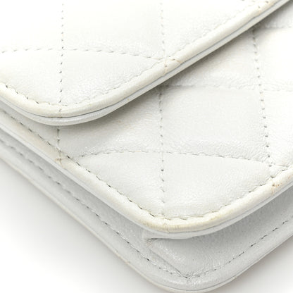 Chanel Calfskin Quilted Maxi Pearls Clutch With Chain White 11 of 14