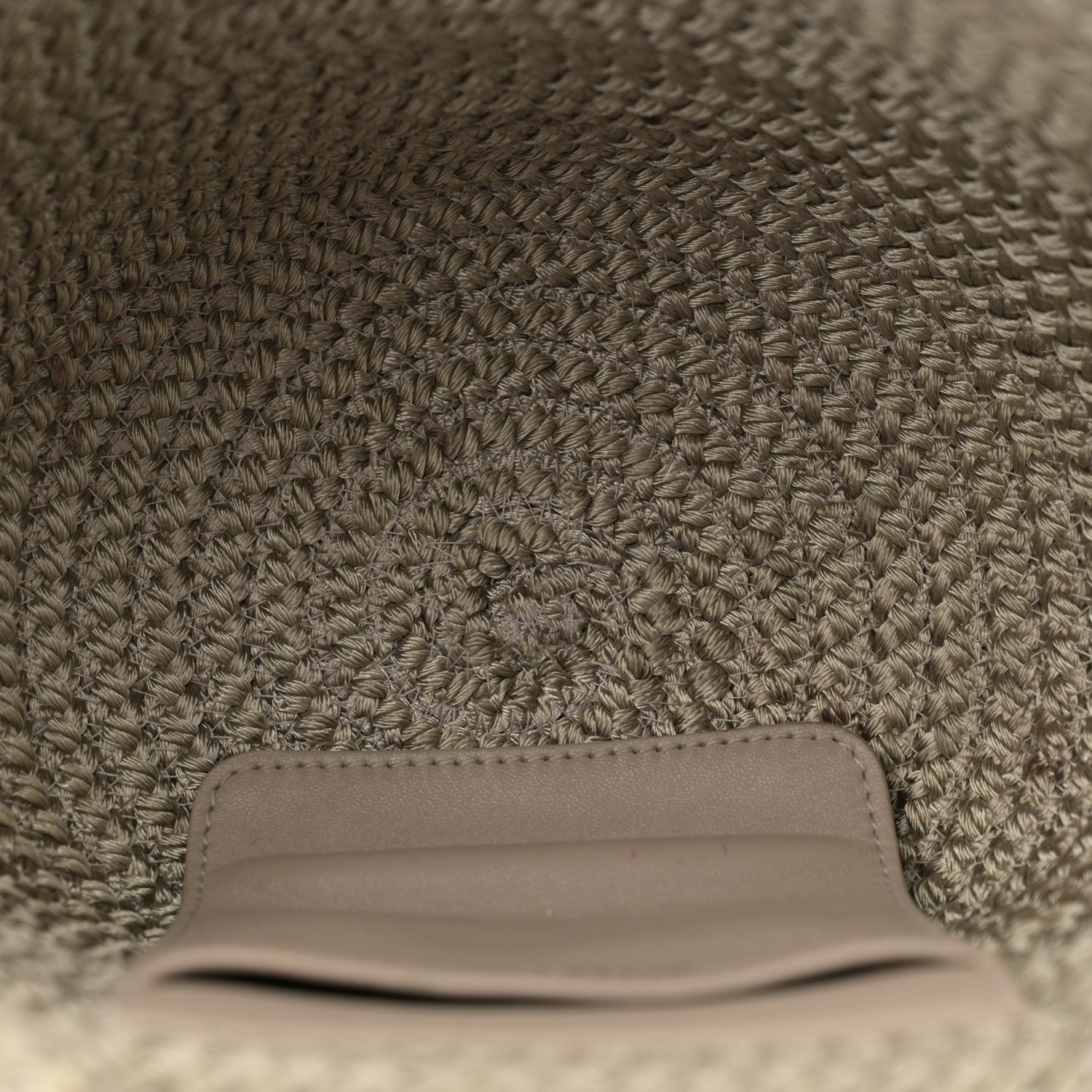 Balenciaga Nylon Lambskin Woven Small Ibiza Basket Kaki 5 of 13
