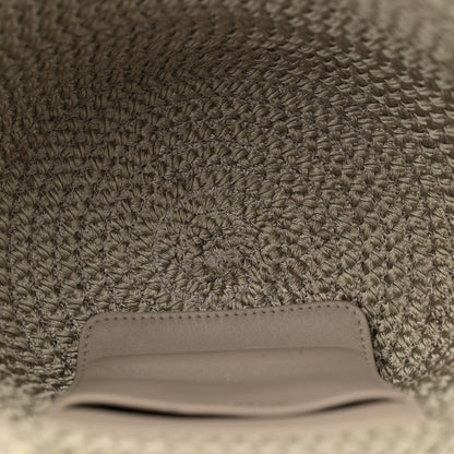 Balenciaga Nylon Lambskin Woven Small Ibiza Basket Kaki 5 of 13
