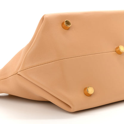 Khaite Smooth Calfskin Aimme Envelope Clutch Beige 8 of 10