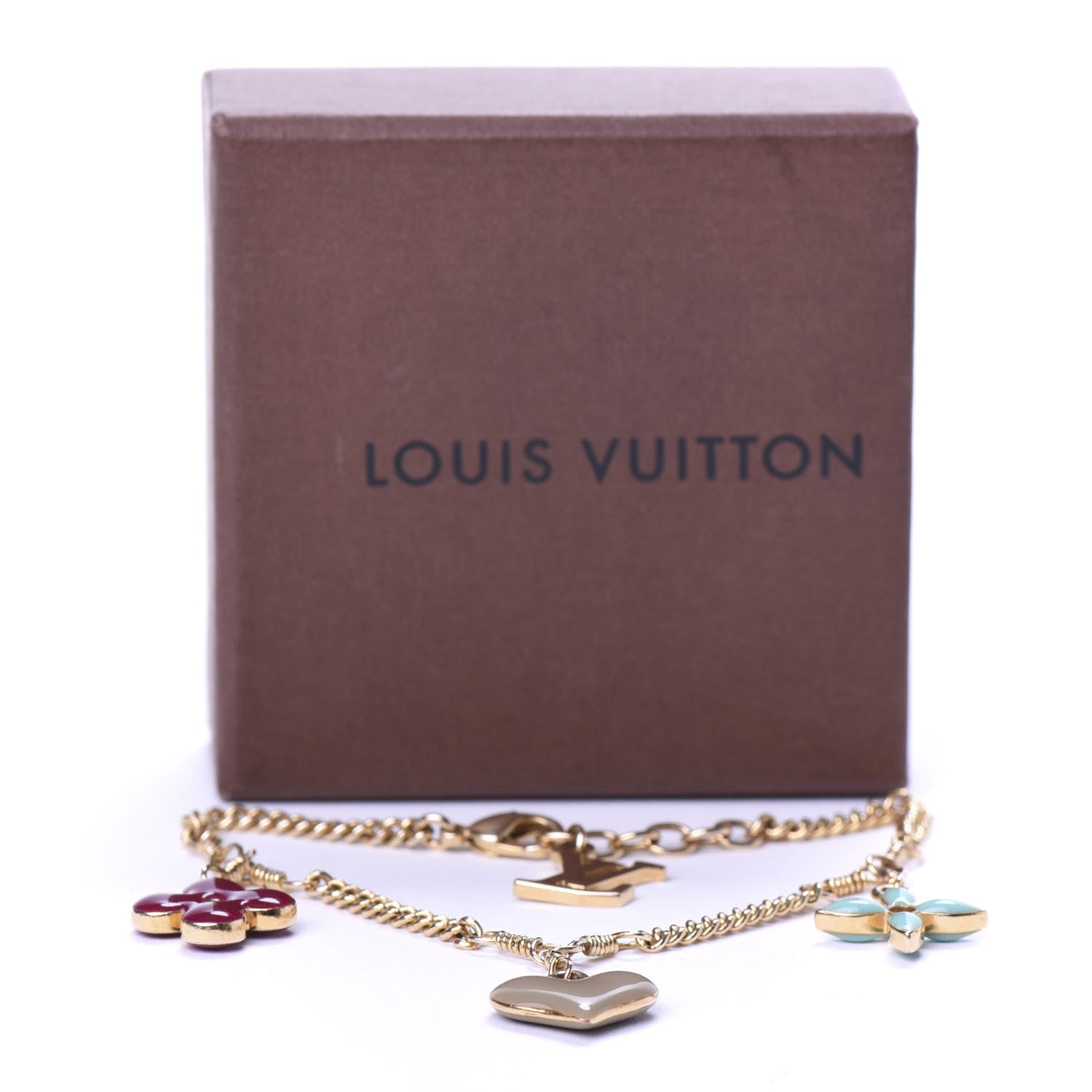 Louis Vuitton Sweet Monogram Charm Bracelet Gold 7 of 7