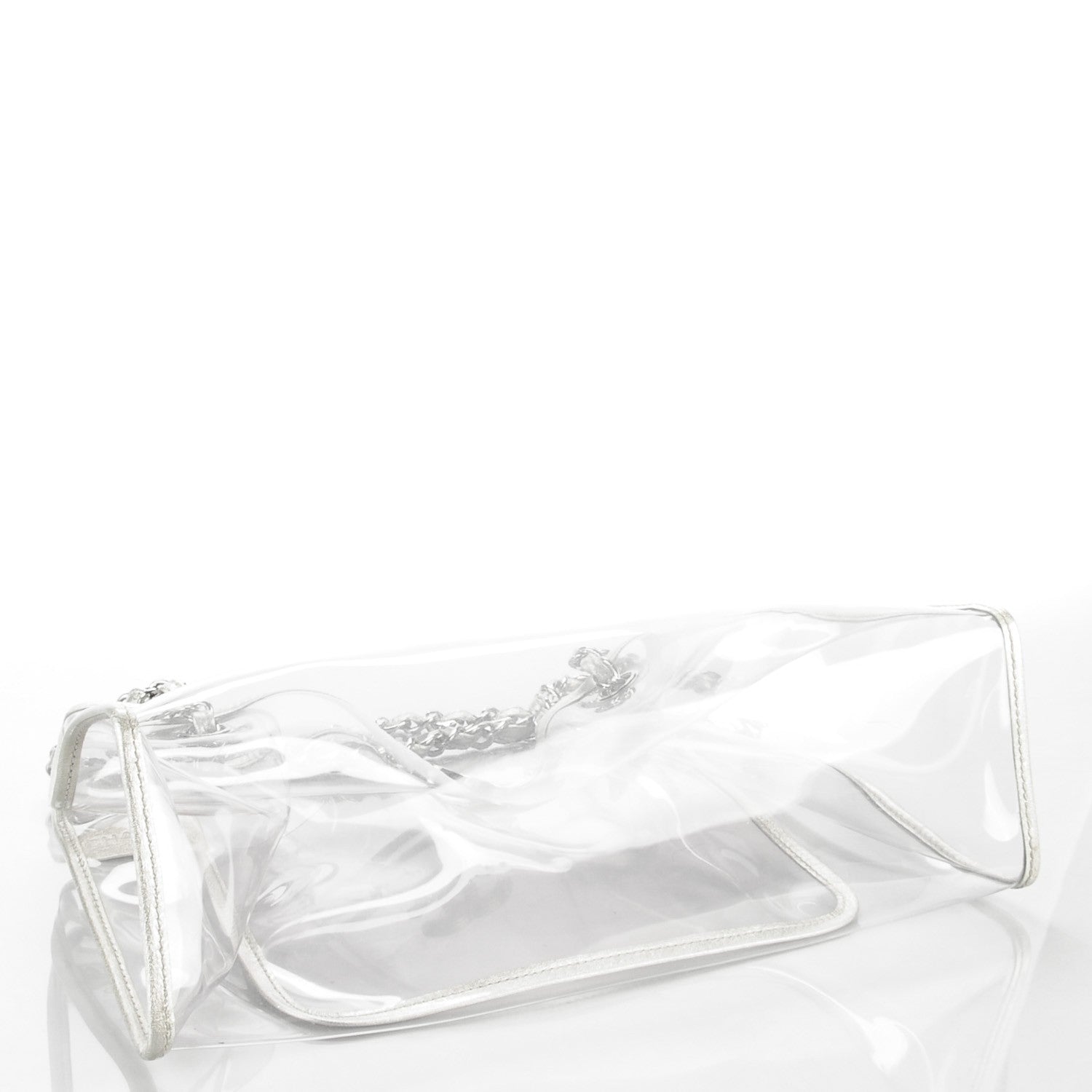 Chanel Vinyl Naked Tote Silver 4 of 6