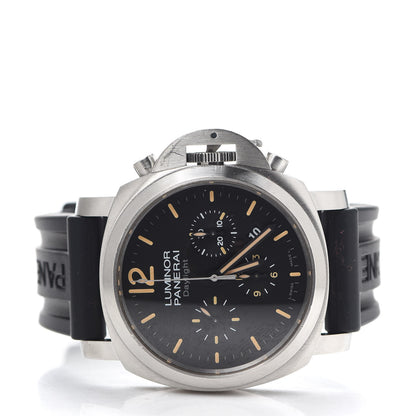 Panerai Stainless Steel Rubber 44mm Luminor Daylight Chronograph Automatic Watch Black PAM00356 2 of 6