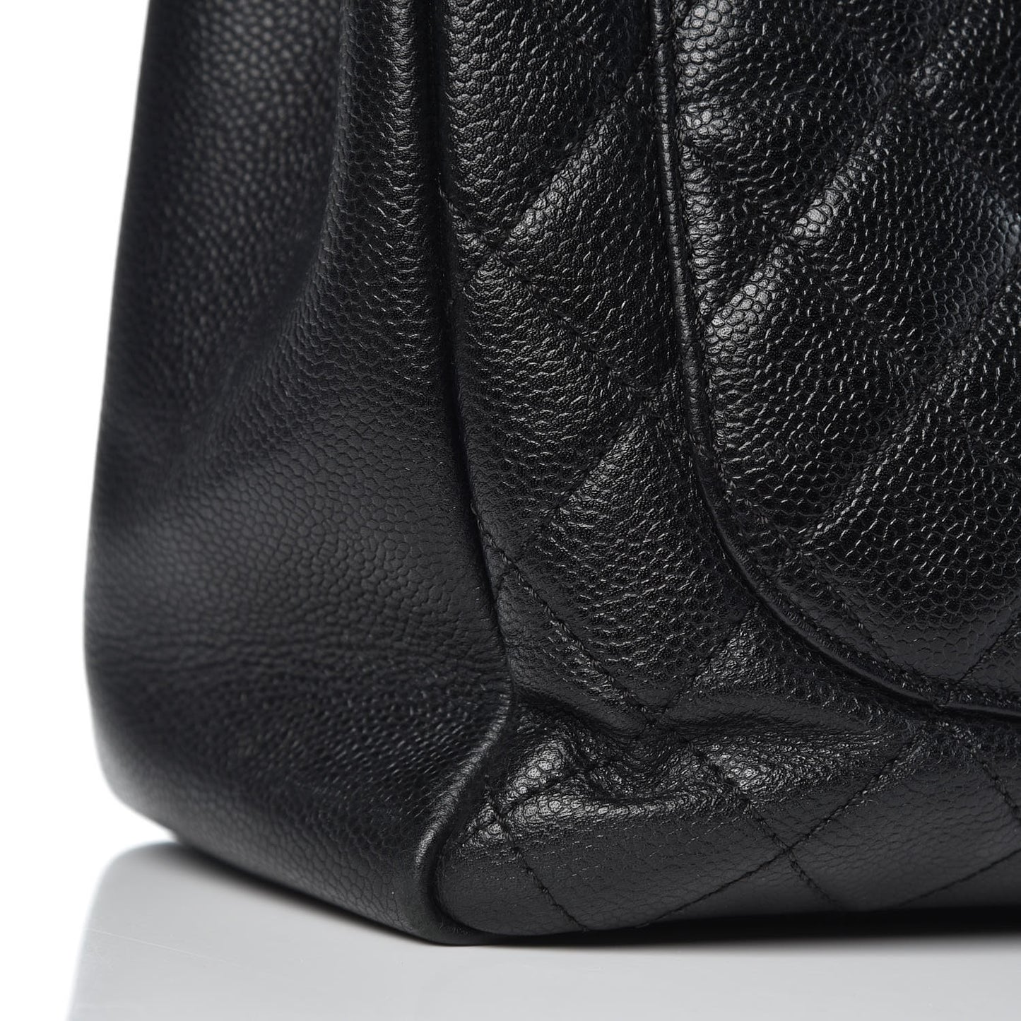 Caviar Quilted Grand Shopping Tote GST Black